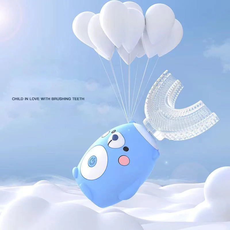 CozyBrush U-Shaped Sonic Toothbrush with Rechargeable Design and Child-Safe Blue Light
